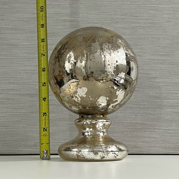 Lillian August Silver Glass Decorative Sphere - Picture 7 of 7